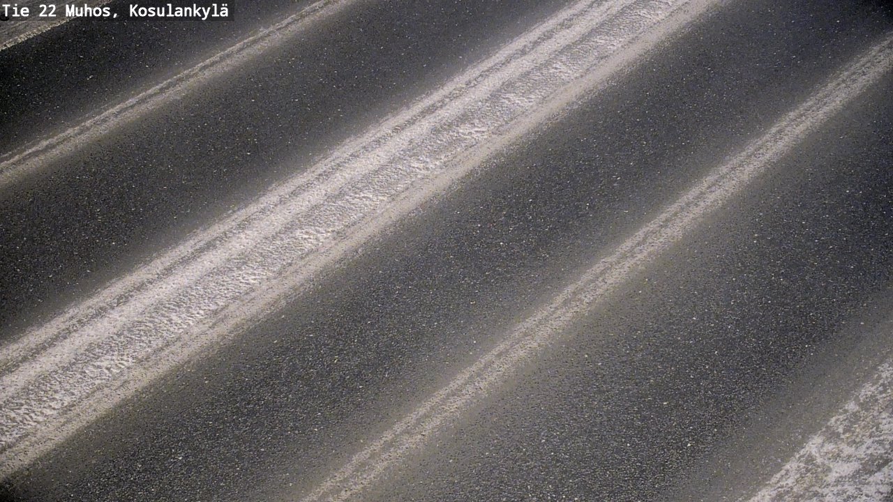 Weather Camera Image Väg 22 Muhos, Kosulankylä, Muhos, Pohjois-Pohjanmaa
