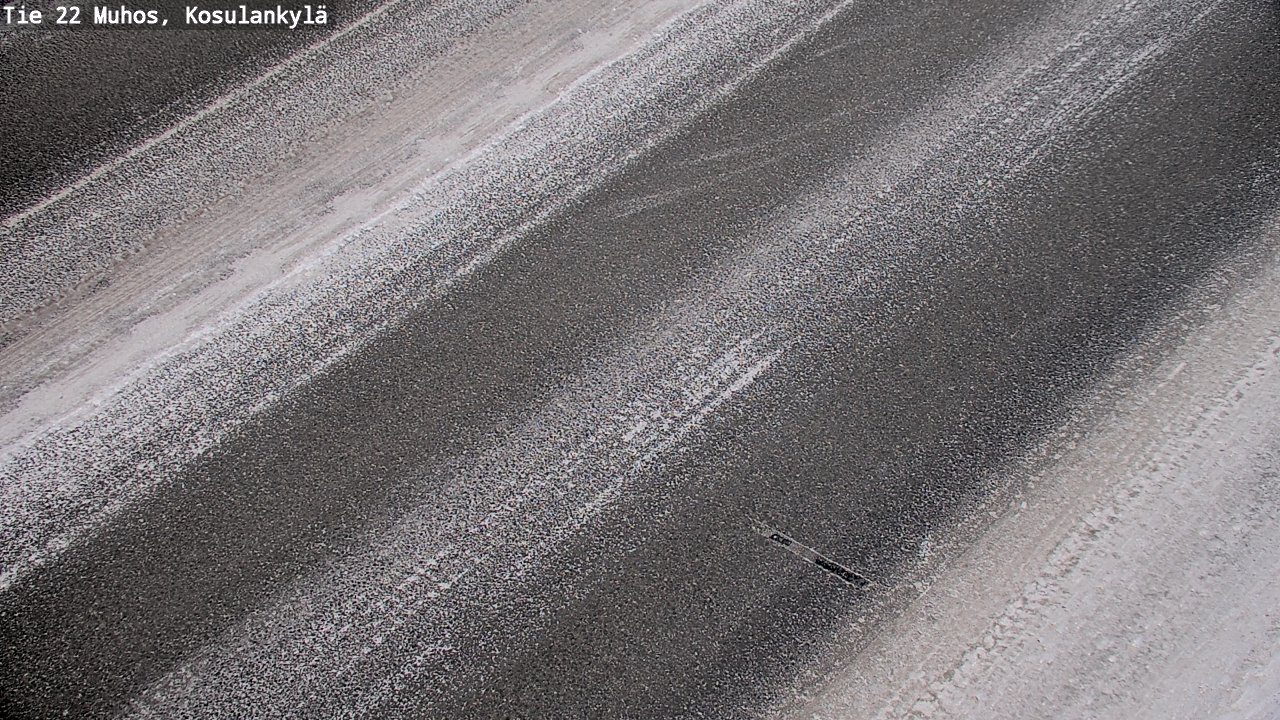 Weather Camera Image Road 22 Muhos, Kosulankylä, Muhos, Pohjois-Pohjanmaa