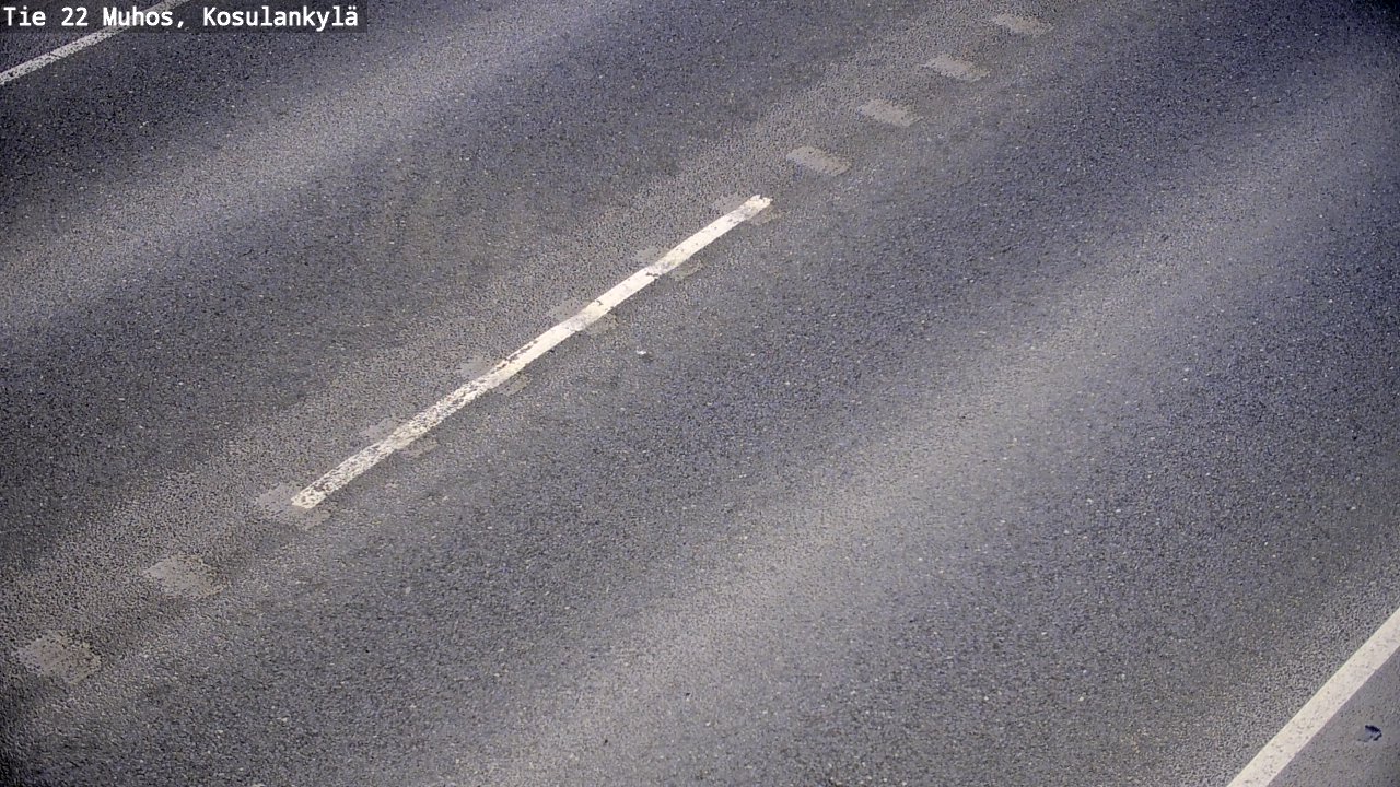 Weather Camera Image Väg 22 Muhos, Kosulankylä, Muhos, Pohjois-Pohjanmaa