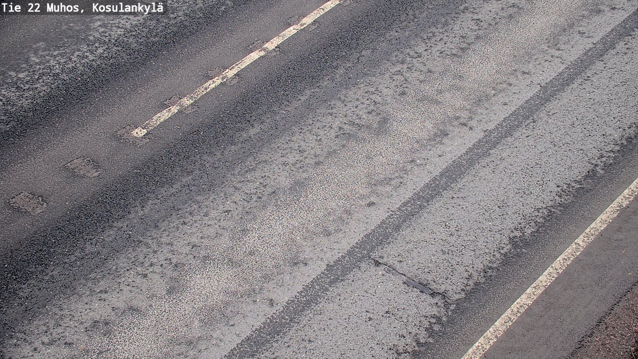 Weather Camera Image Väg 22 Muhos, Kosulankylä, Muhos, Pohjois-Pohjanmaa
