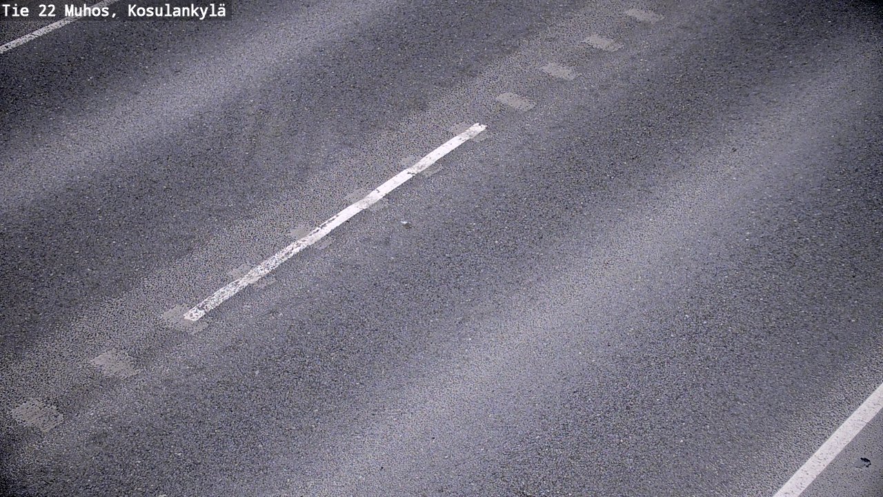 Weather Camera Image Väg 22 Muhos, Kosulankylä, Muhos, Pohjois-Pohjanmaa