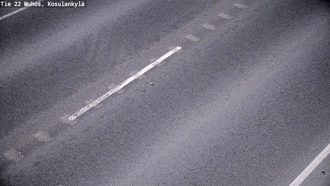 Weather Camera Image Väg 22 Muhos, Kosulankylä, Muhos, Pohjois-Pohjanmaa