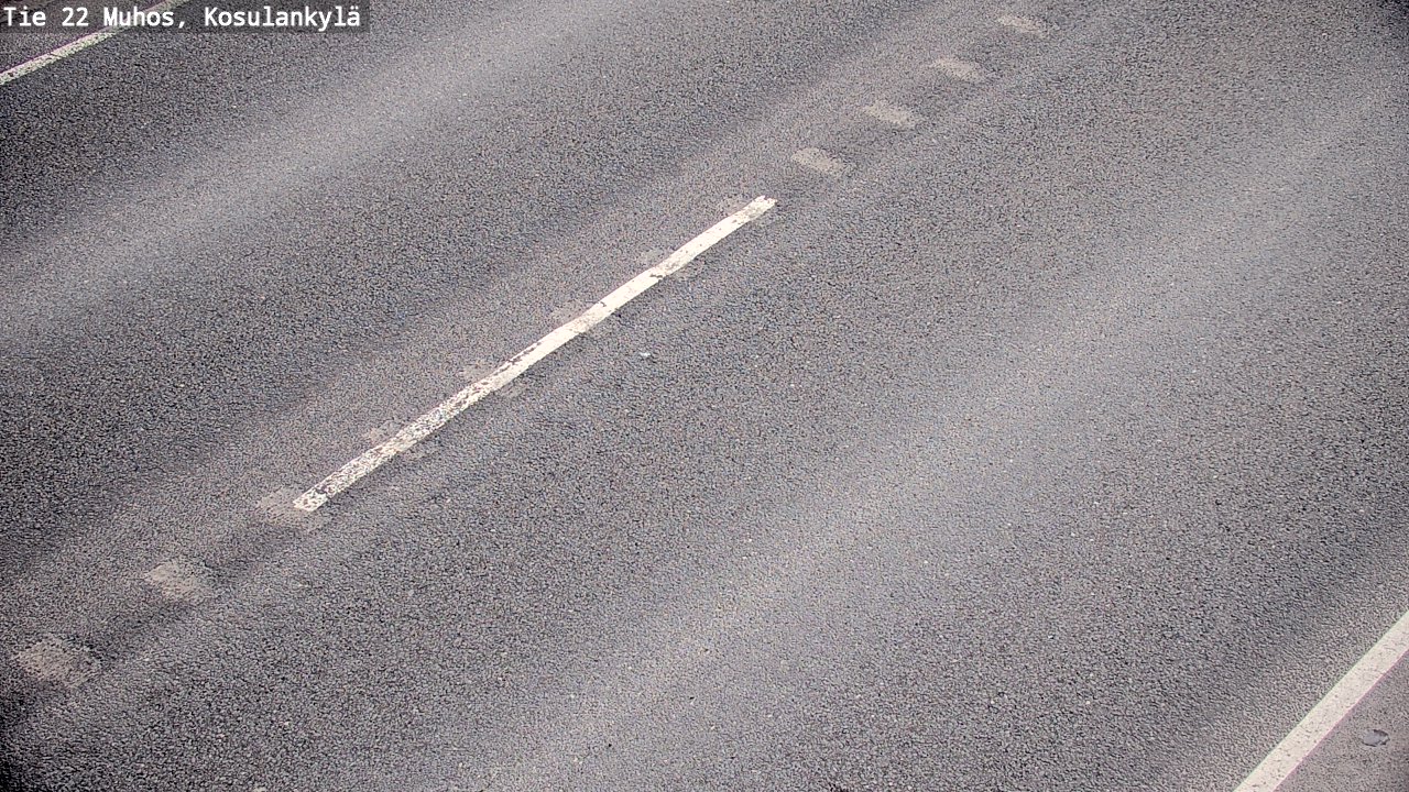 Weather Camera Image Väg 22 Muhos, Kosulankylä, Muhos, Pohjois-Pohjanmaa