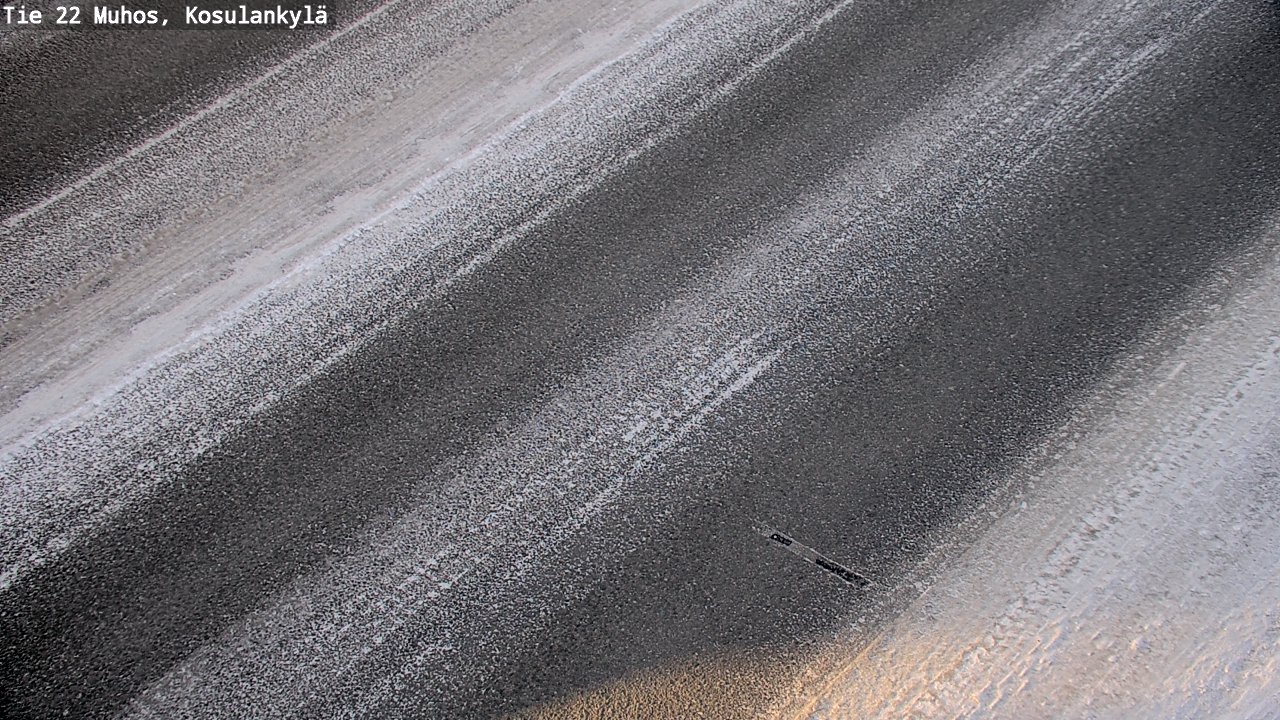Weather Camera Image Road 22 Muhos, Kosulankylä, Muhos, Pohjois-Pohjanmaa