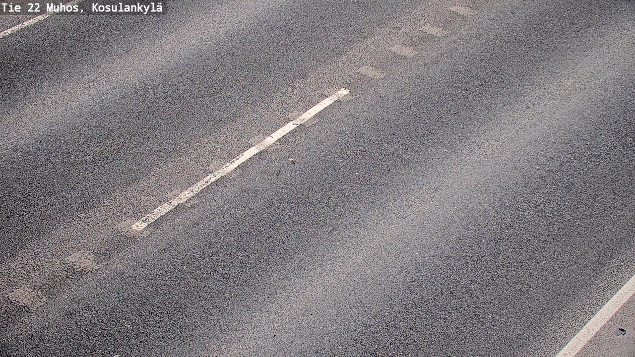 Weather Camera Image Väg 22 Muhos, Kosulankylä, Muhos, Pohjois-Pohjanmaa