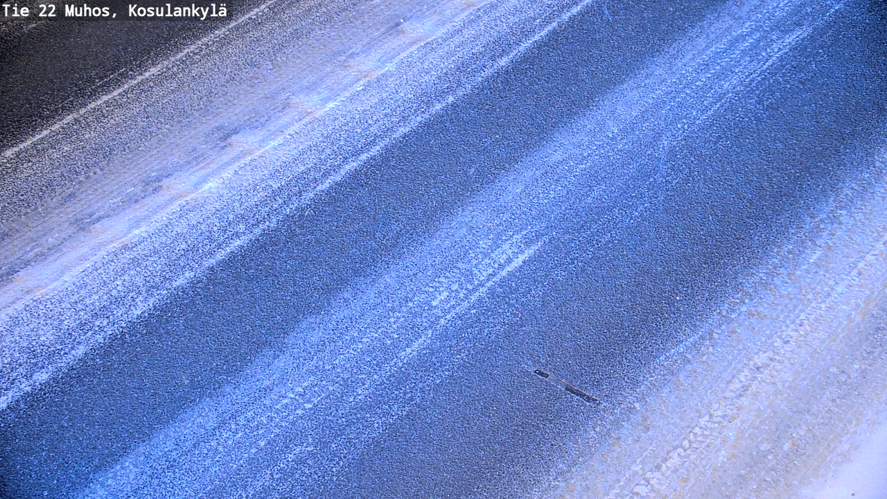 Weather Camera Image Väg 22 Muhos, Kosulankylä, Muhos, Pohjois-Pohjanmaa