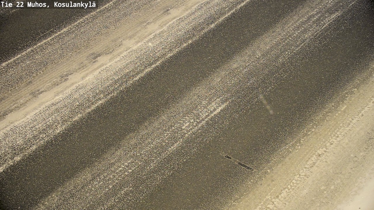 Weather Camera Image Väg 22 Muhos, Kosulankylä, Muhos, Pohjois-Pohjanmaa