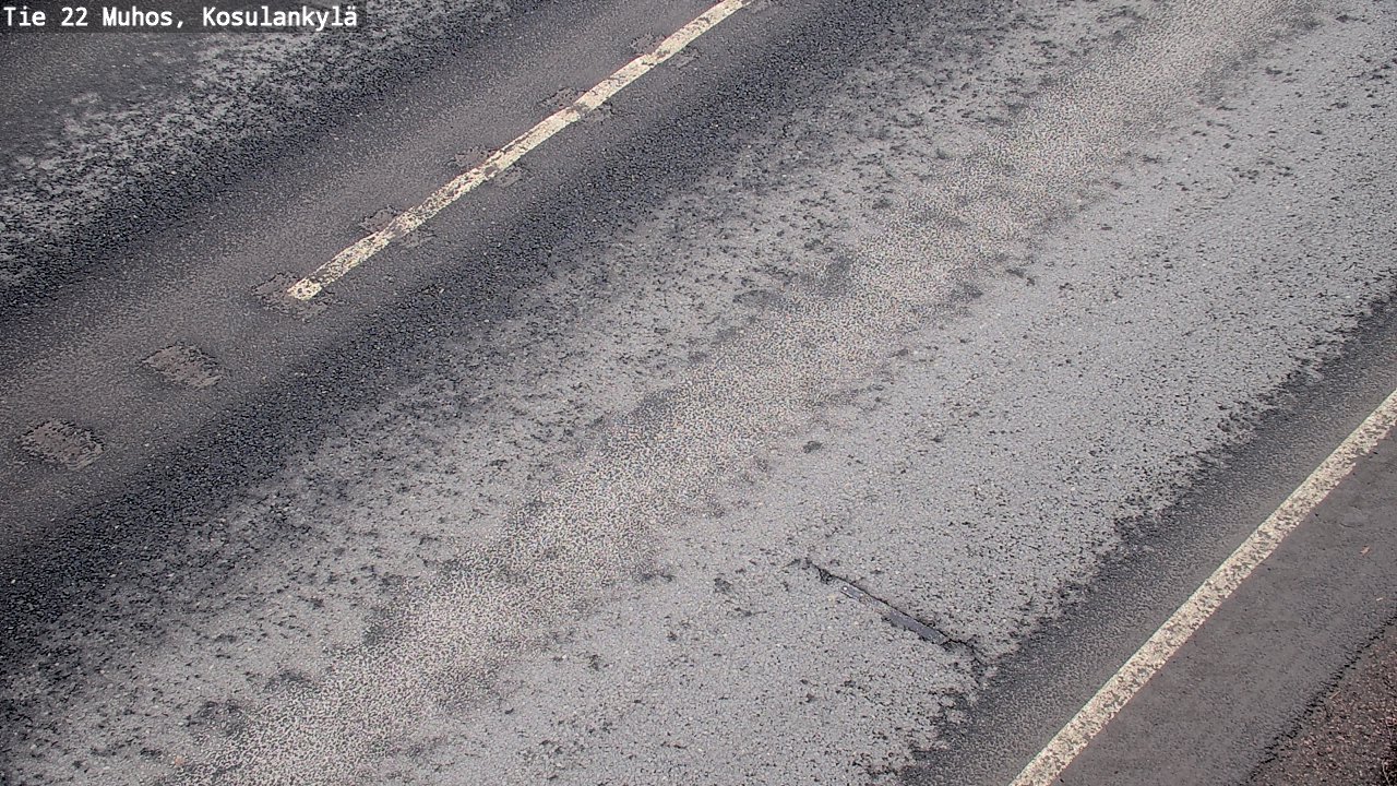 Weather Camera Image Väg 22 Muhos, Kosulankylä, Muhos, Pohjois-Pohjanmaa