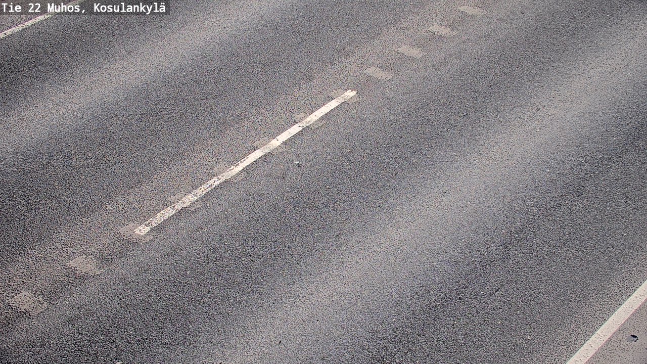 Weather Camera Image Väg 22 Muhos, Kosulankylä, Muhos, Pohjois-Pohjanmaa