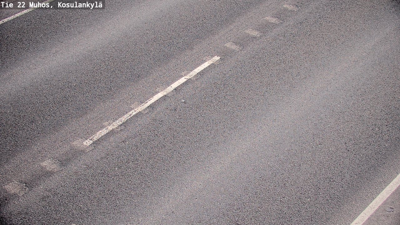 Weather Camera Image Väg 22 Muhos, Kosulankylä, Muhos, Pohjois-Pohjanmaa