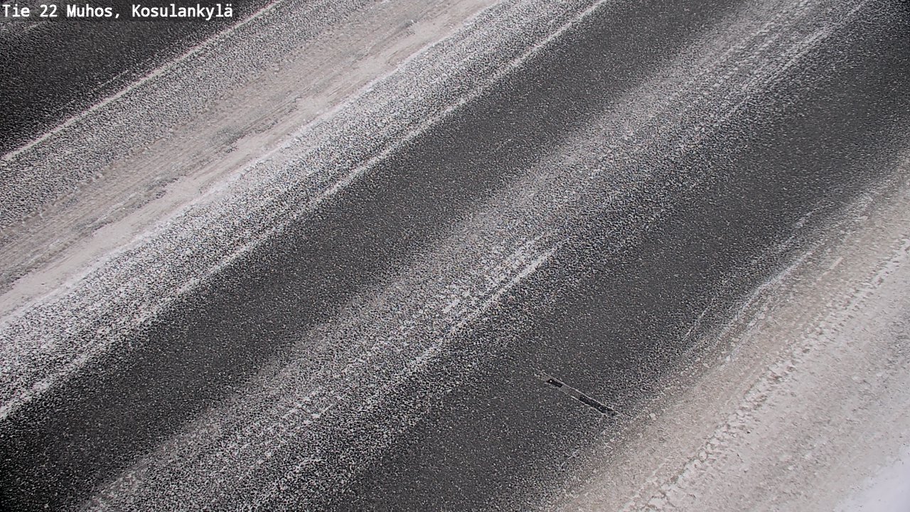 Weather Camera Image Väg 22 Muhos, Kosulankylä, Muhos, Pohjois-Pohjanmaa