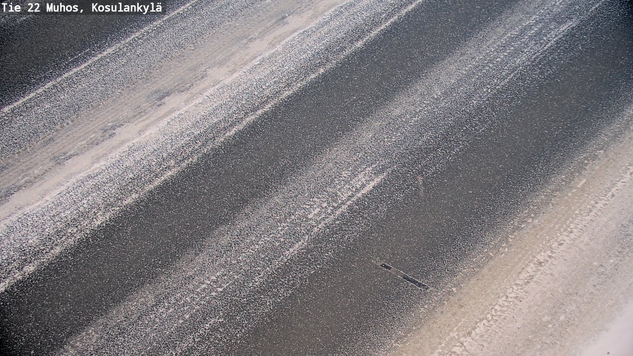 Weather Camera Image Väg 22 Muhos, Kosulankylä, Muhos, Pohjois-Pohjanmaa