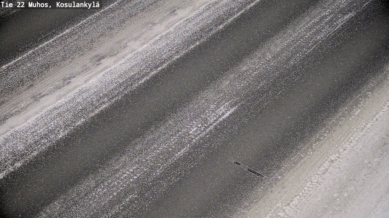 Weather Camera Image Väg 22 Muhos, Kosulankylä, Muhos, Pohjois-Pohjanmaa
