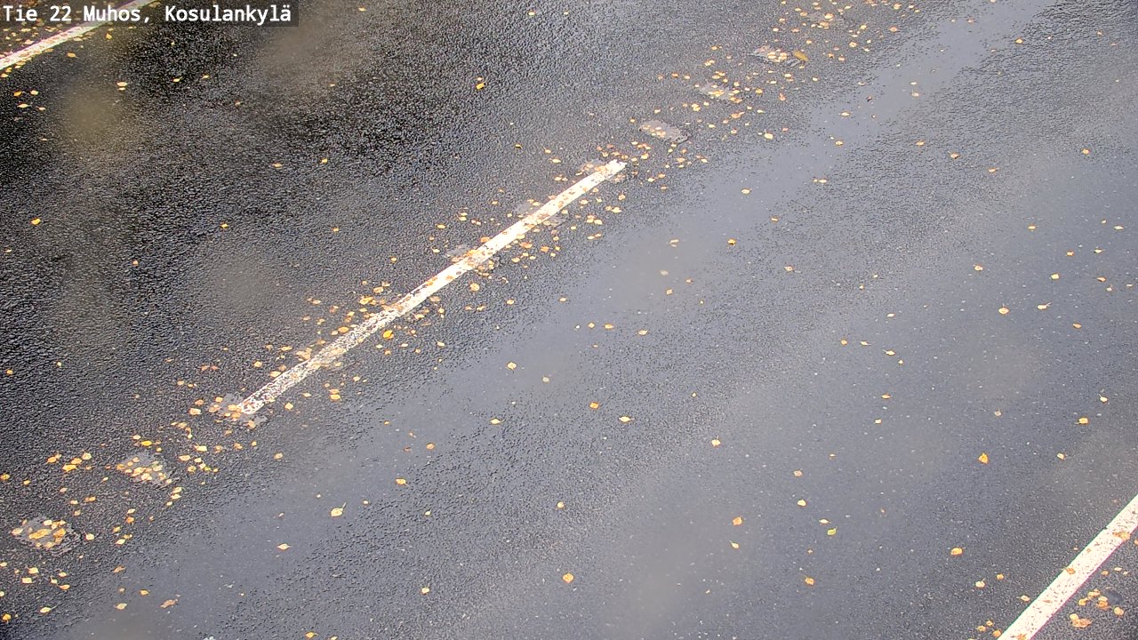 Weather Camera Image Road 22 Muhos, Kosulankylä, Muhos, Pohjois-Pohjanmaa