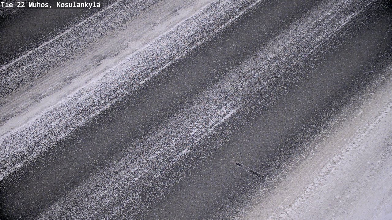 Weather Camera Image Väg 22 Muhos, Kosulankylä, Muhos, Pohjois-Pohjanmaa