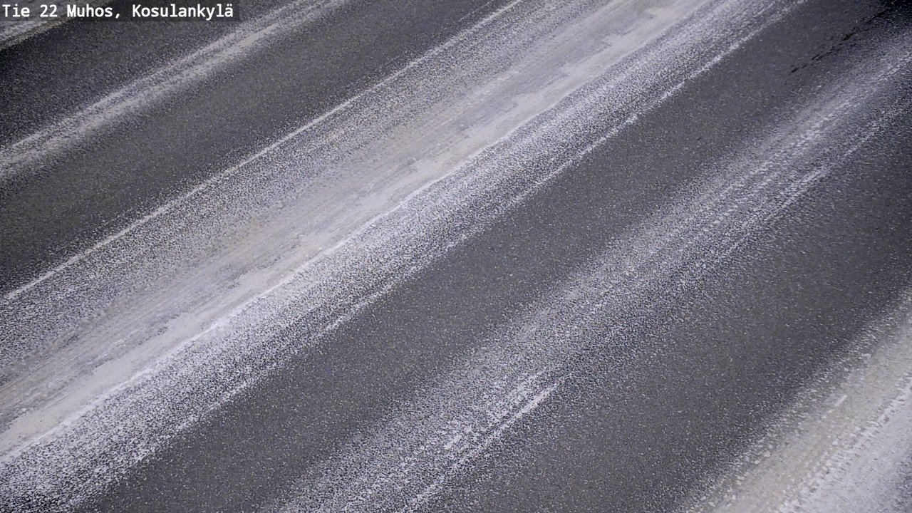Weather Camera Image Road 22 Muhos, Kosulankylä, Muhos, Pohjois-Pohjanmaa