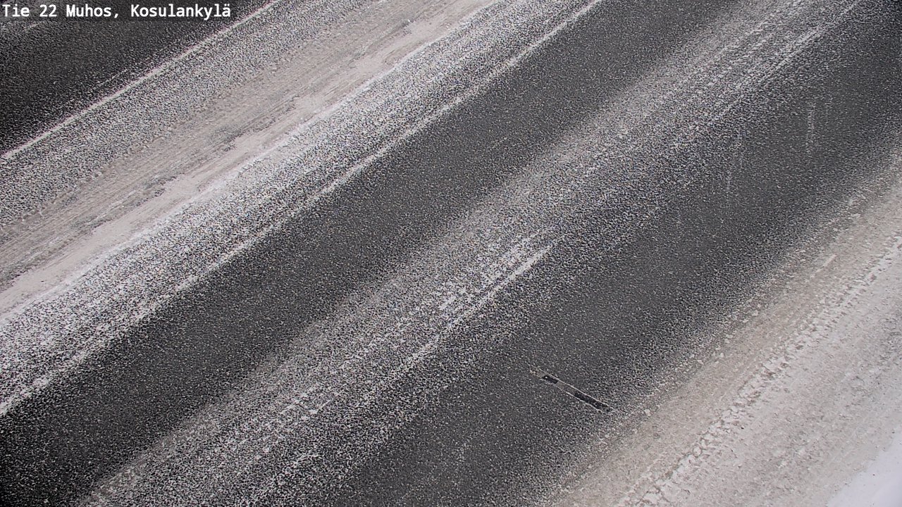 Weather Camera Image Väg 22 Muhos, Kosulankylä, Muhos, Pohjois-Pohjanmaa