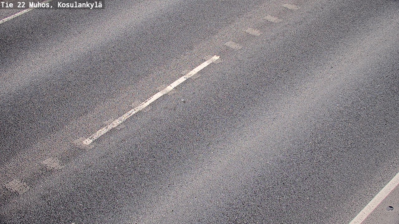 Weather Camera Image Väg 22 Muhos, Kosulankylä, Muhos, Pohjois-Pohjanmaa