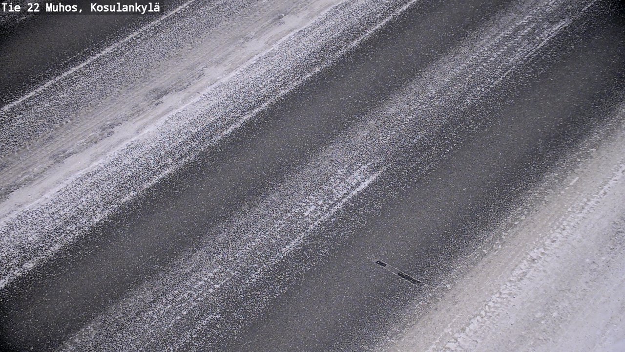 Weather Camera Image Väg 22 Muhos, Kosulankylä, Muhos, Pohjois-Pohjanmaa
