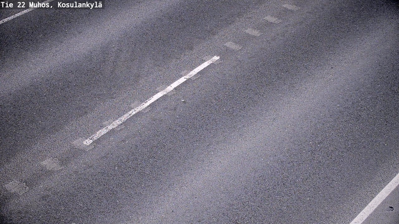 Weather Camera Image Väg 22 Muhos, Kosulankylä, Muhos, Pohjois-Pohjanmaa