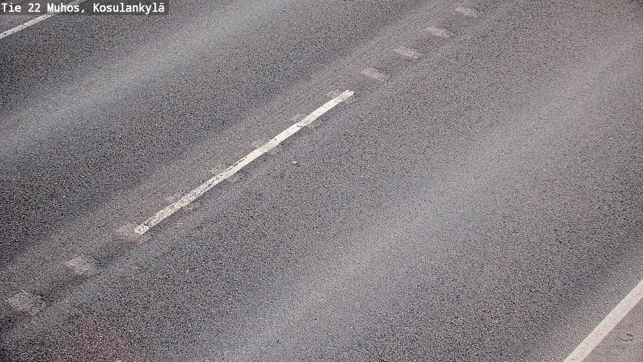 Weather Camera Image Väg 22 Muhos, Kosulankylä, Muhos, Pohjois-Pohjanmaa