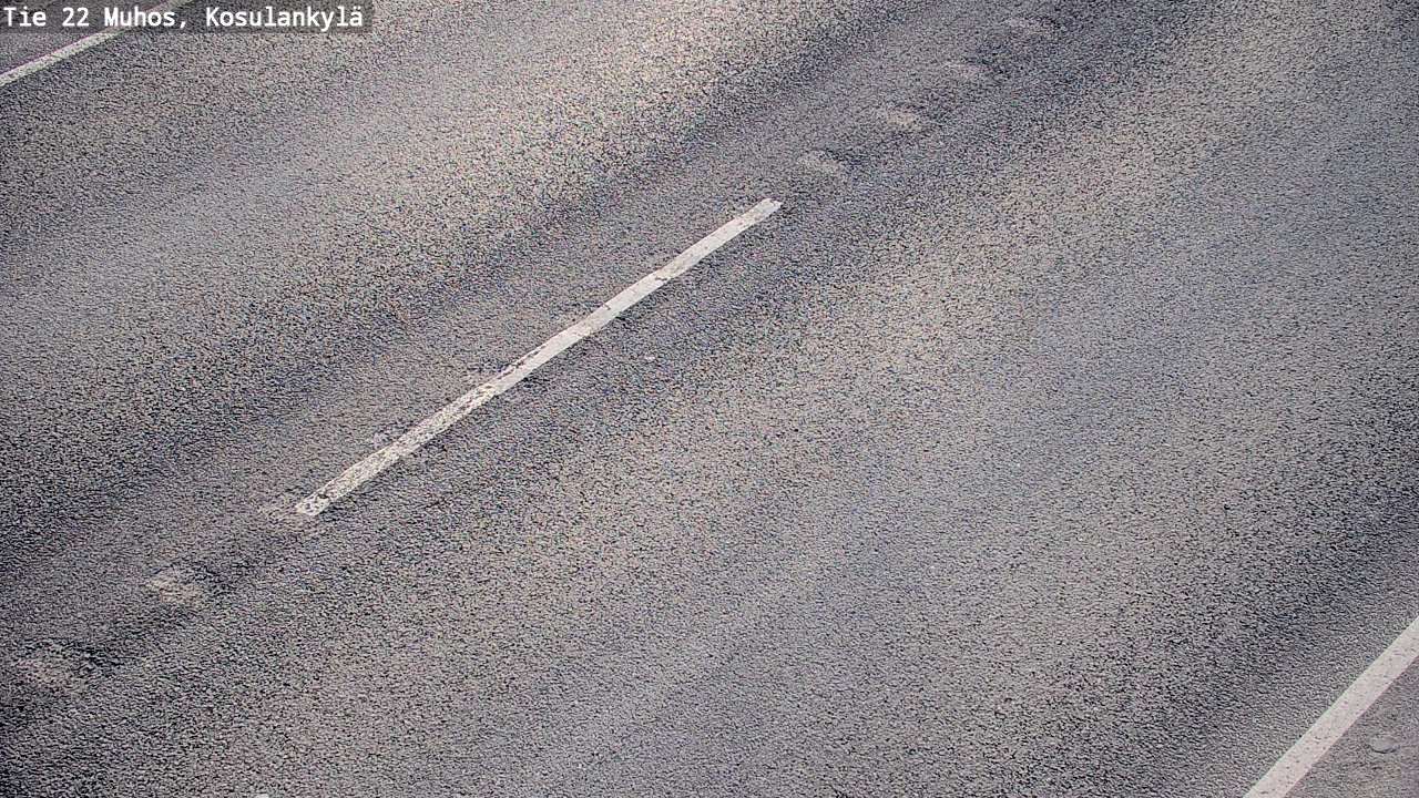 Weather Camera Image Väg 22 Muhos, Kosulankylä, Muhos, Pohjois-Pohjanmaa