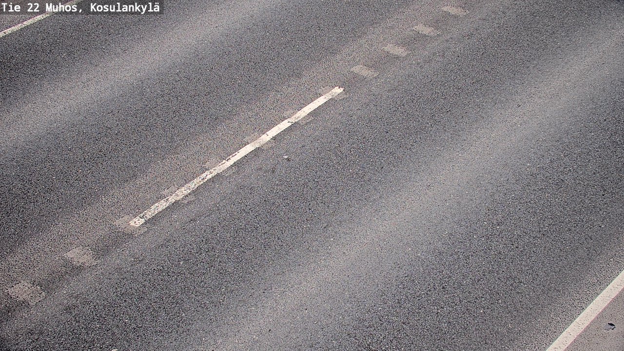 Weather Camera Image Väg 22 Muhos, Kosulankylä, Muhos, Pohjois-Pohjanmaa