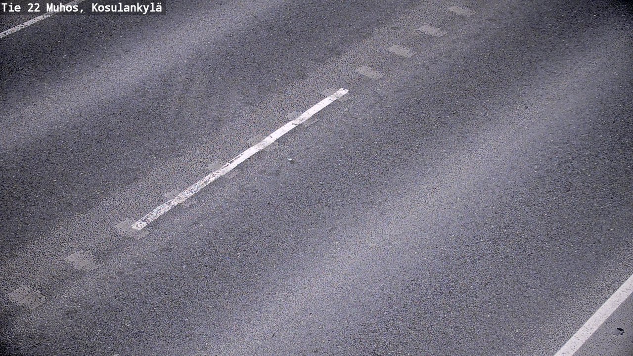 Weather Camera Image Väg 22 Muhos, Kosulankylä, Muhos, Pohjois-Pohjanmaa
