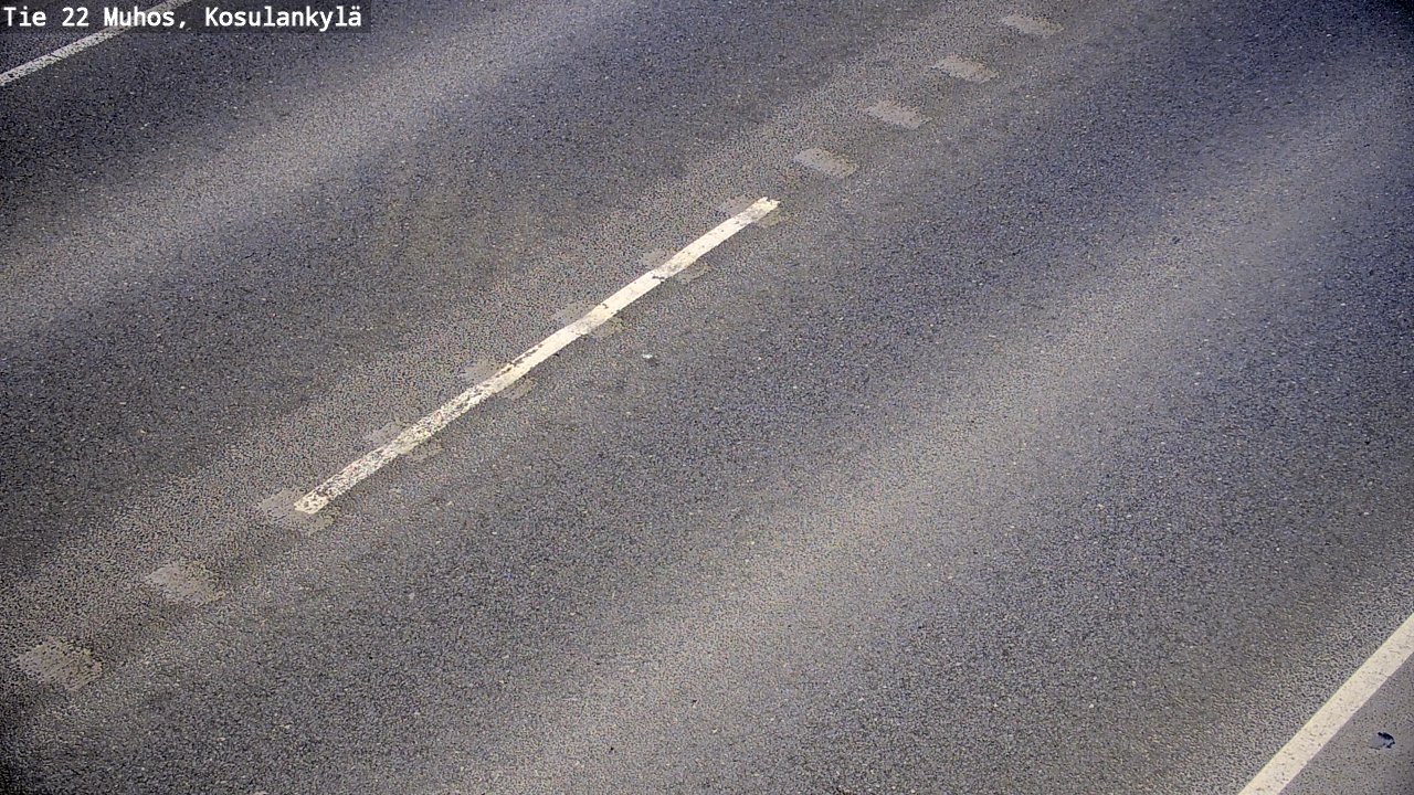 Weather Camera Image Väg 22 Muhos, Kosulankylä, Muhos, Pohjois-Pohjanmaa
