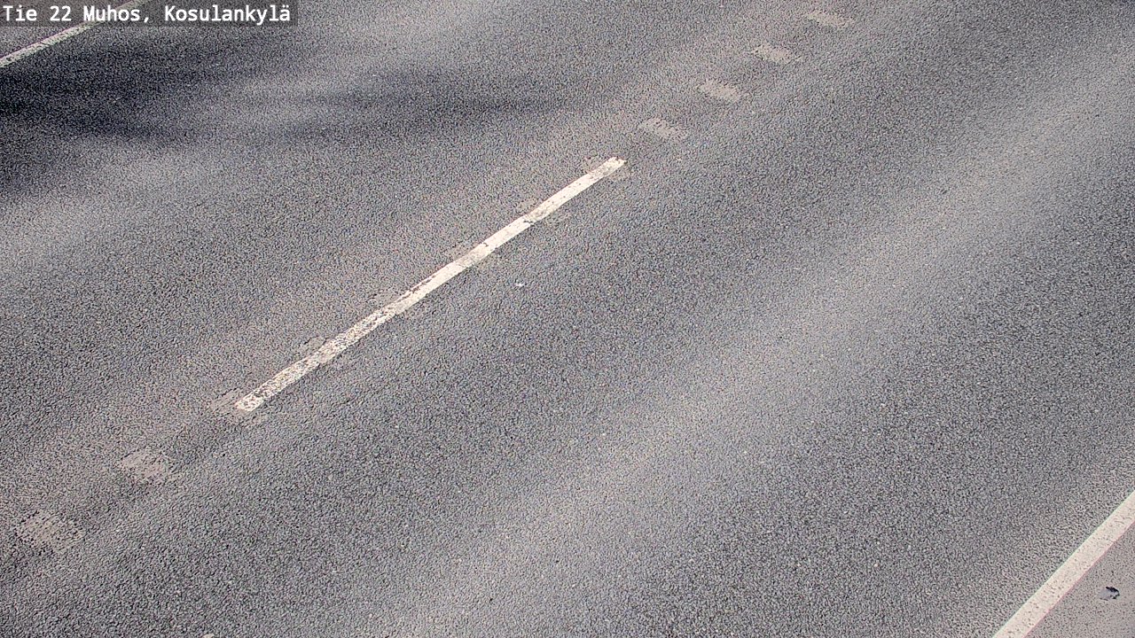 Weather Camera Image Väg 22 Muhos, Kosulankylä, Muhos, Pohjois-Pohjanmaa