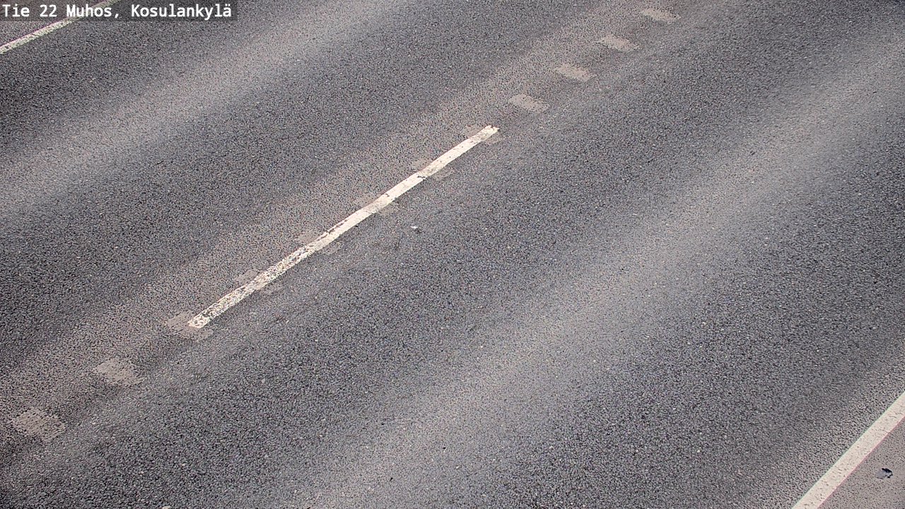 Weather Camera Image Väg 22 Muhos, Kosulankylä, Muhos, Pohjois-Pohjanmaa