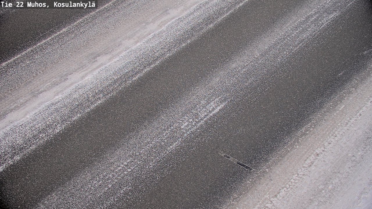 Weather Camera Image Road 22 Muhos, Kosulankylä, Muhos, Pohjois-Pohjanmaa