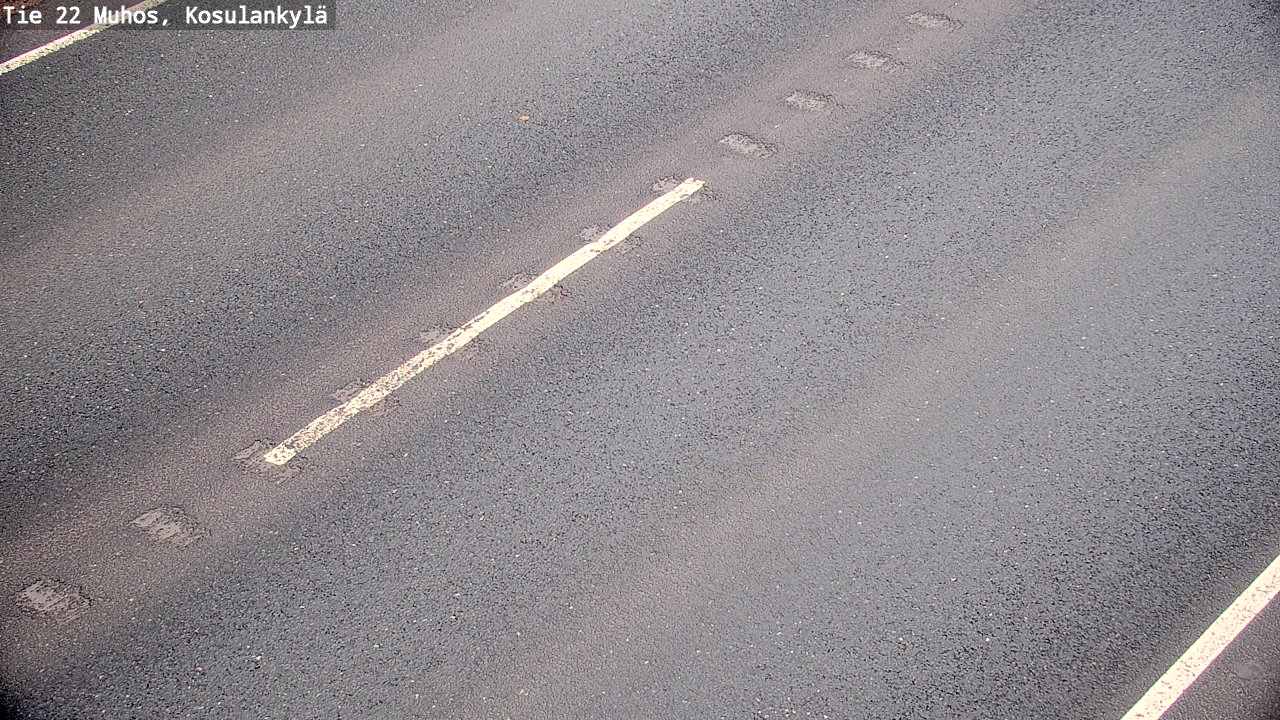 Weather Camera Image Road 22 Muhos, Kosulankylä, Muhos, Pohjois-Pohjanmaa