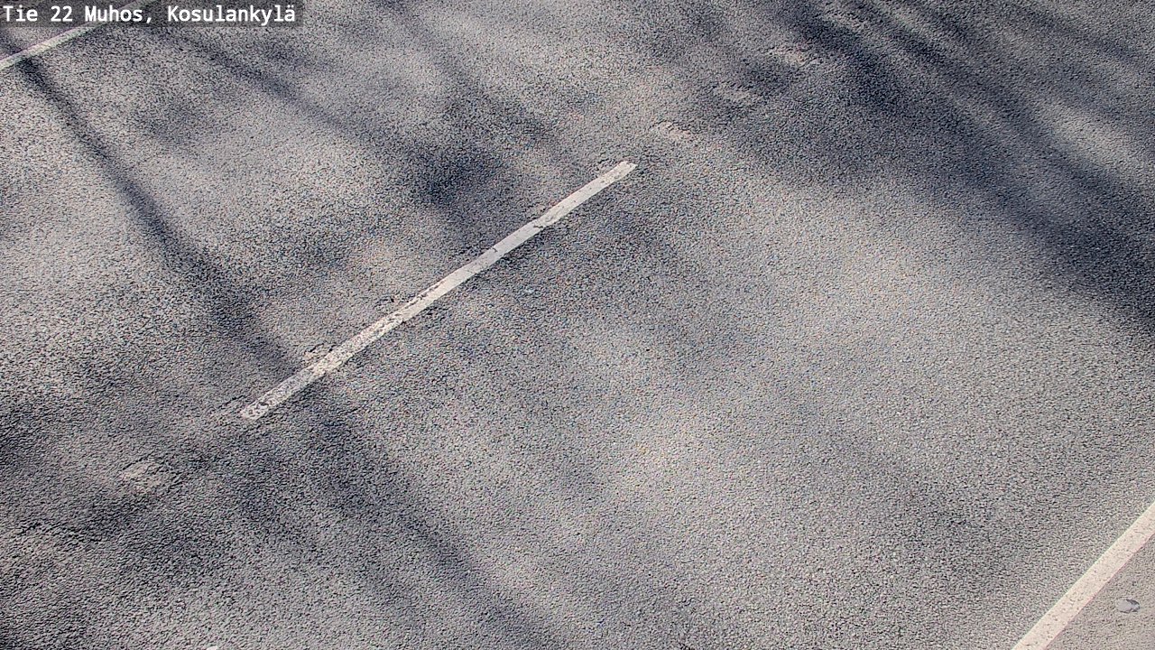 Weather Camera Image Väg 22 Muhos, Kosulankylä, Muhos, Pohjois-Pohjanmaa