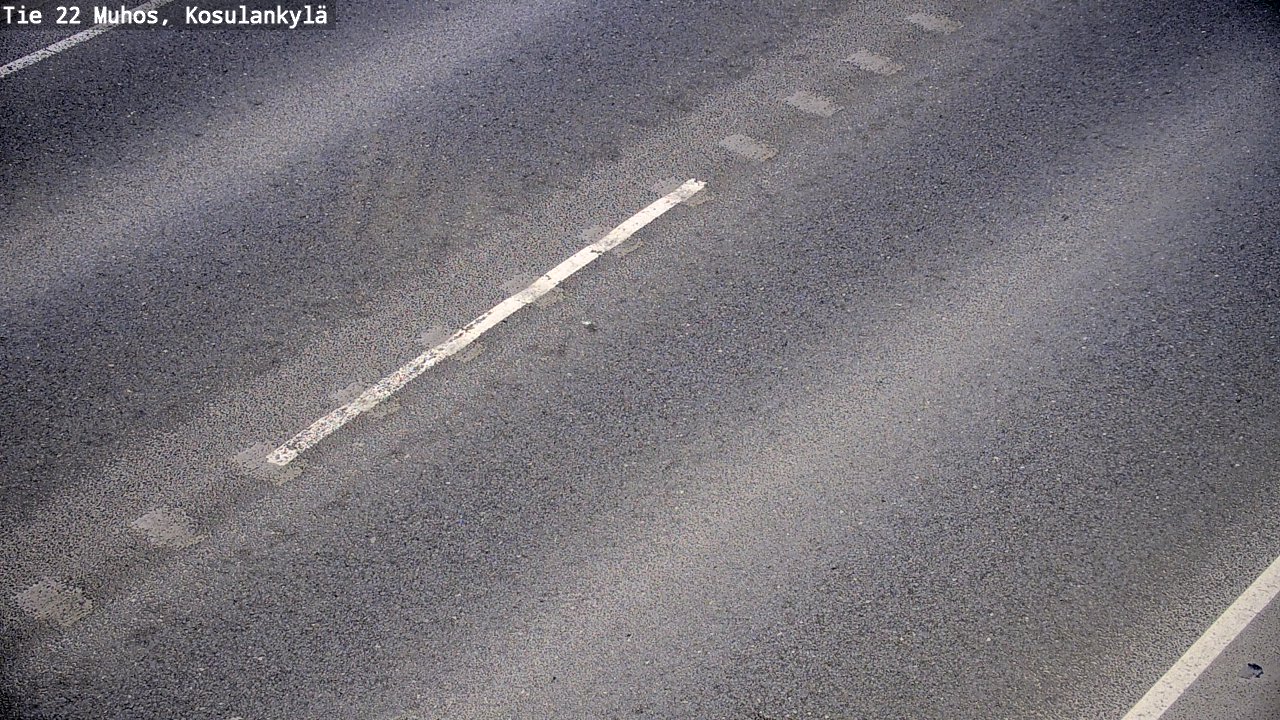 Weather Camera Image Väg 22 Muhos, Kosulankylä, Muhos, Pohjois-Pohjanmaa