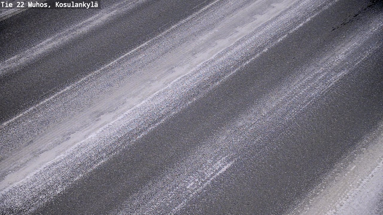 Weather Camera Image Road 22 Muhos, Kosulankylä, Muhos, Pohjois-Pohjanmaa