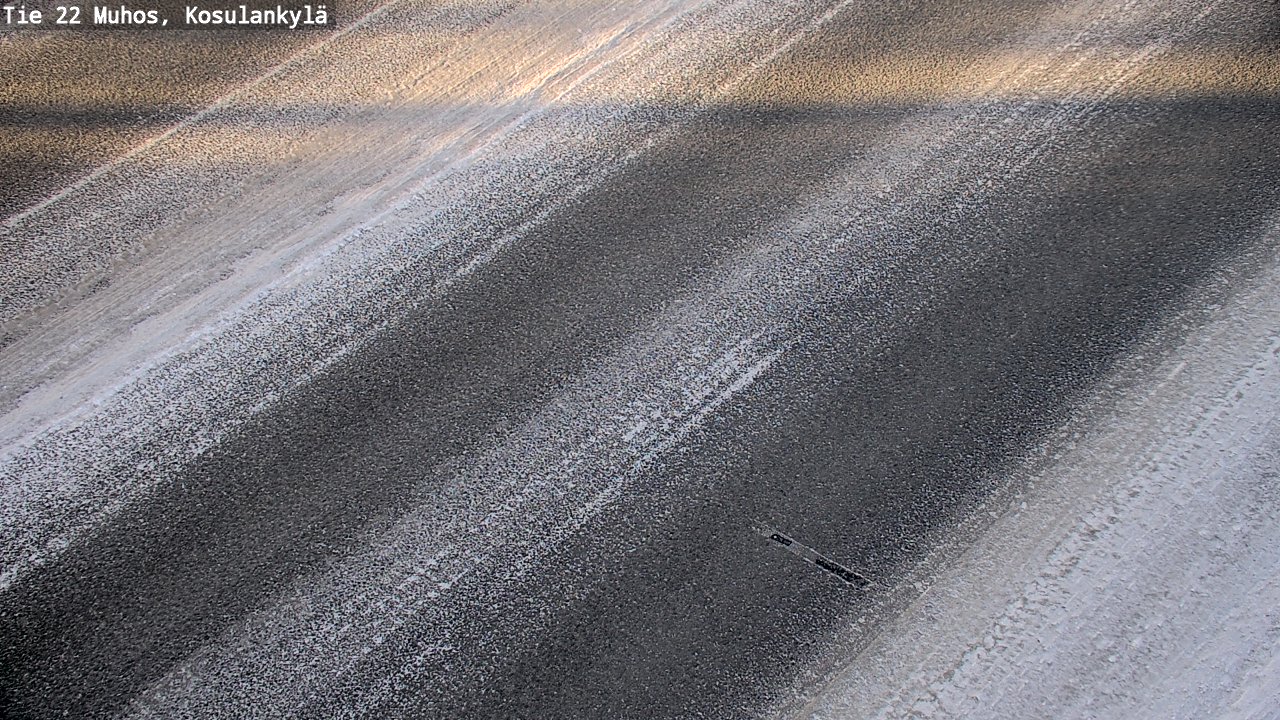 Weather Camera Image Road 22 Muhos, Kosulankylä, Muhos, Pohjois-Pohjanmaa