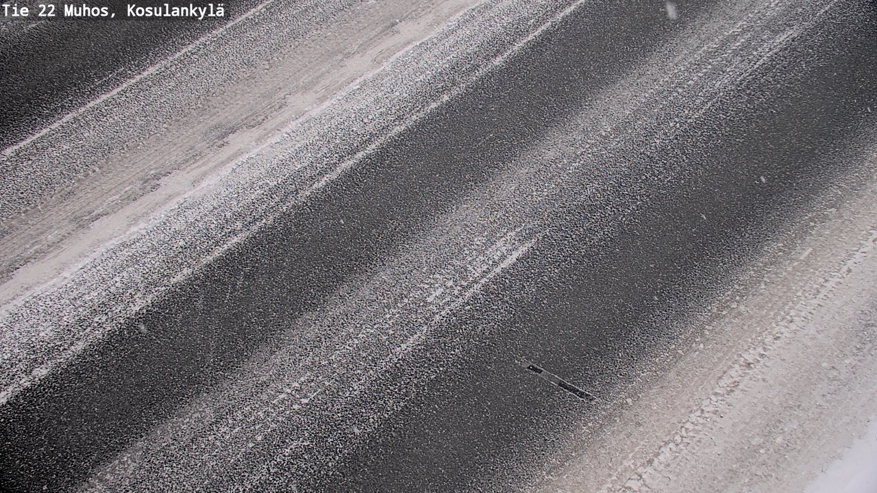 Weather Camera Image Väg 22 Muhos, Kosulankylä, Muhos, Pohjois-Pohjanmaa
