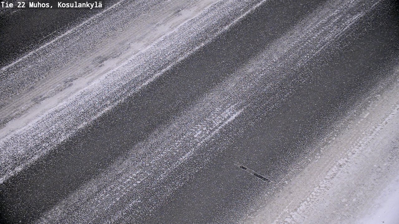 Weather Camera Image Väg 22 Muhos, Kosulankylä, Muhos, Pohjois-Pohjanmaa