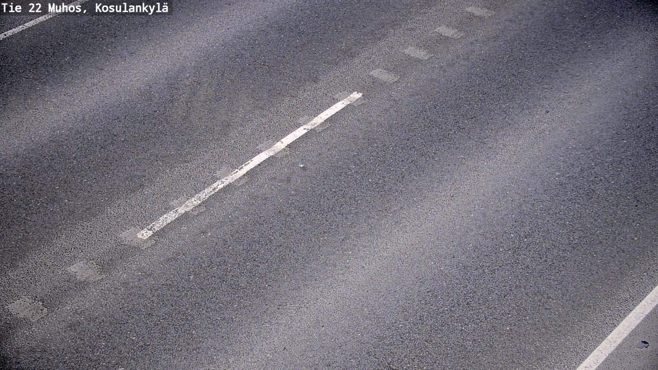 Weather Camera Image Väg 22 Muhos, Kosulankylä, Muhos, Pohjois-Pohjanmaa