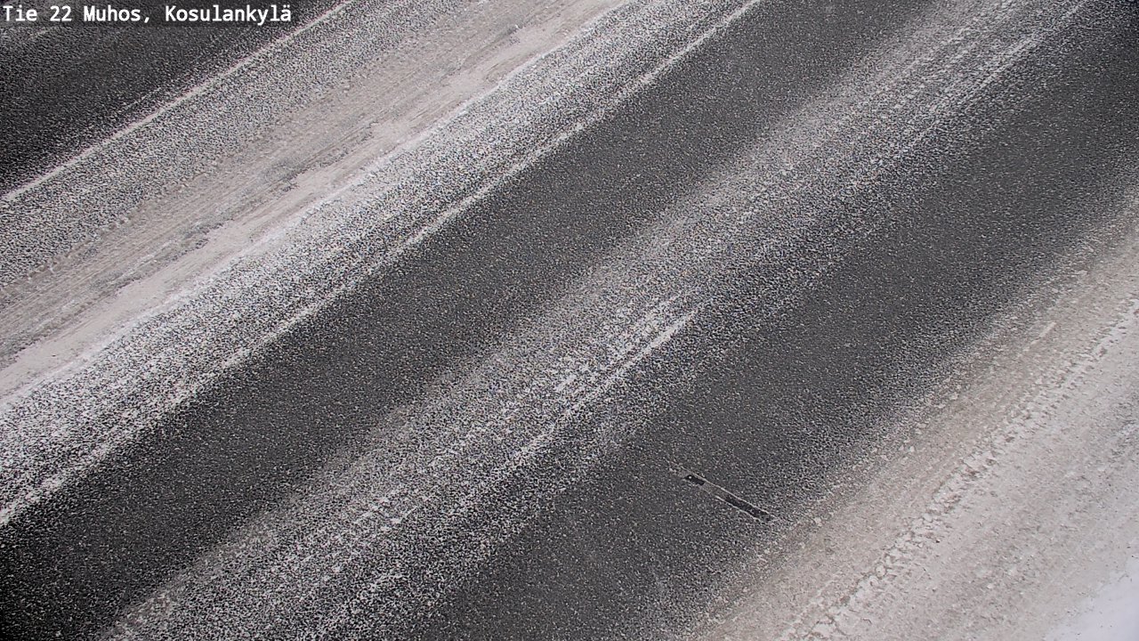 Weather Camera Image Väg 22 Muhos, Kosulankylä, Muhos, Pohjois-Pohjanmaa