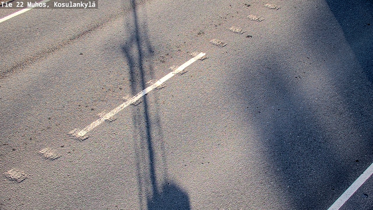 Weather Camera Image Väg 22 Muhos, Kosulankylä, Muhos, Pohjois-Pohjanmaa