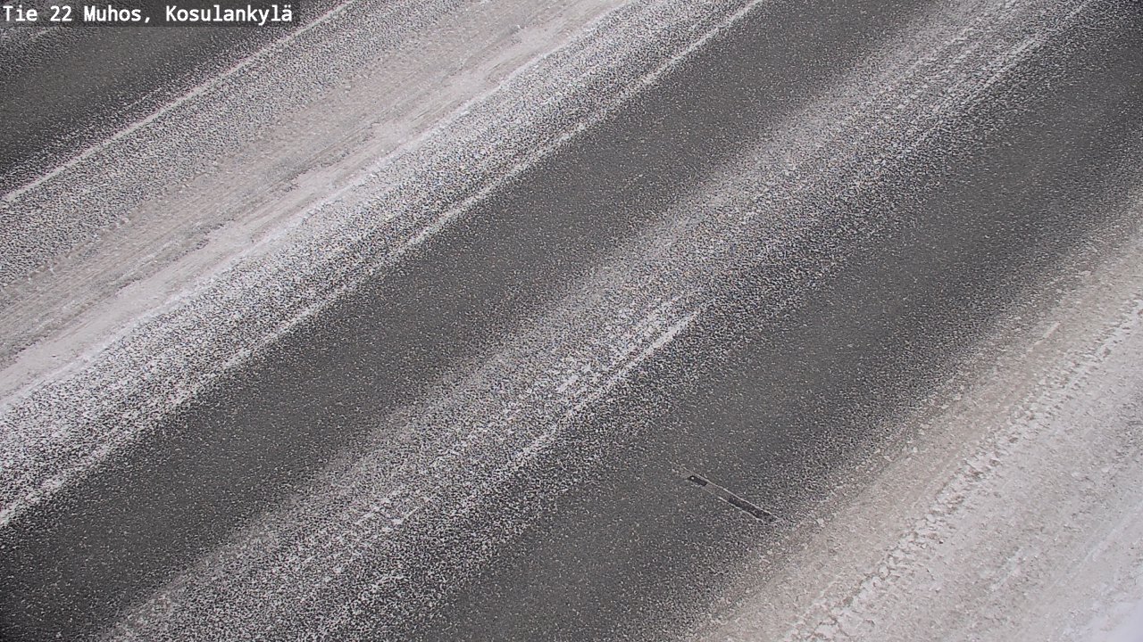 Weather Camera Image Väg 22 Muhos, Kosulankylä, Muhos, Pohjois-Pohjanmaa