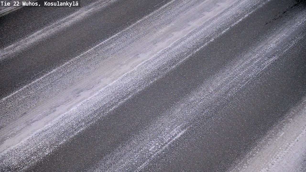 Weather Camera Image Road 22 Muhos, Kosulankylä, Muhos, Pohjois-Pohjanmaa