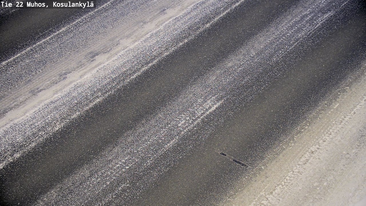 Weather Camera Image Väg 22 Muhos, Kosulankylä, Muhos, Pohjois-Pohjanmaa