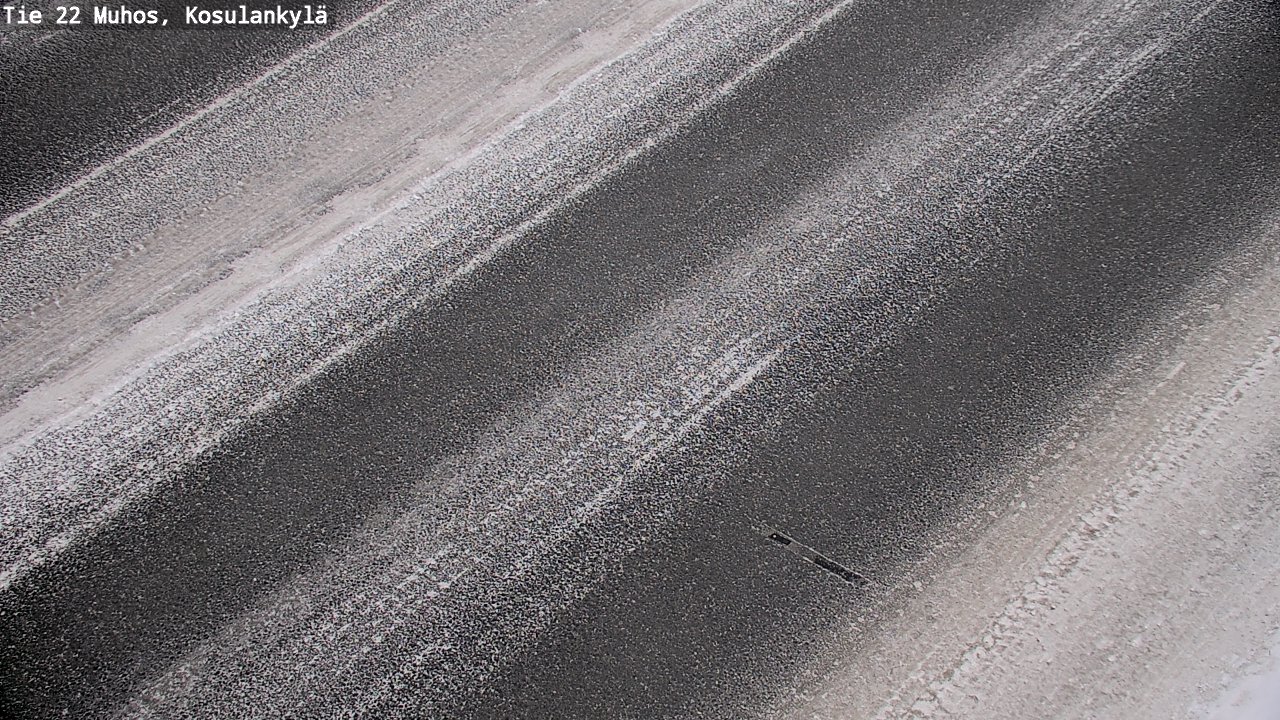 Weather Camera Image Väg 22 Muhos, Kosulankylä, Muhos, Pohjois-Pohjanmaa