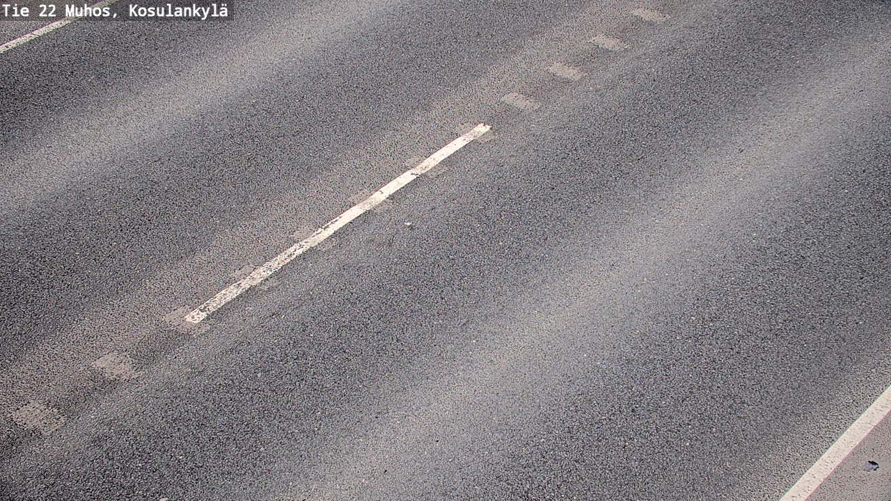 Weather Camera Image Väg 22 Muhos, Kosulankylä, Muhos, Pohjois-Pohjanmaa