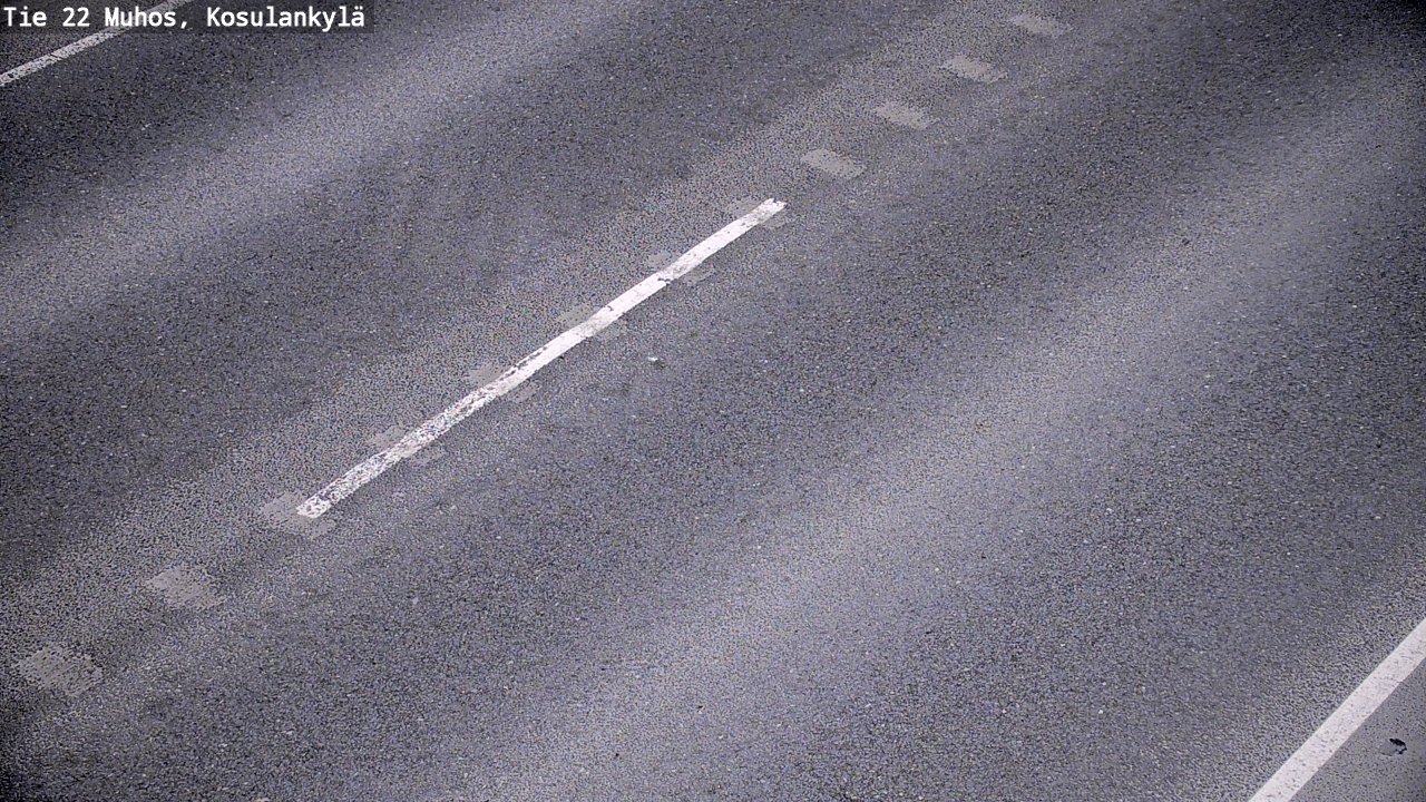 Weather Camera Image Väg 22 Muhos, Kosulankylä, Muhos, Pohjois-Pohjanmaa