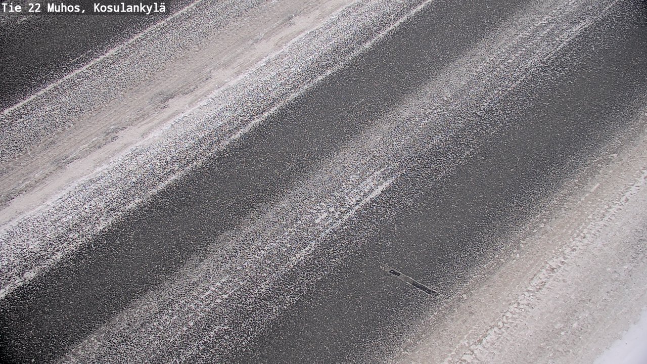 Weather Camera Image Väg 22 Muhos, Kosulankylä, Muhos, Pohjois-Pohjanmaa