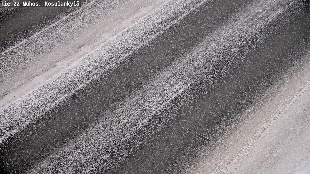 Weather Camera Image Väg 22 Muhos, Kosulankylä, Muhos, Pohjois-Pohjanmaa
